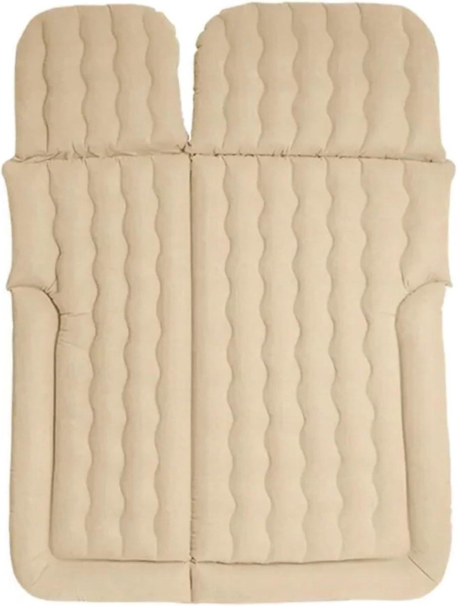 Luchtbed Auto - Reis luchtmatras - Comfortabel slapen - Dubbelzijdig ontwerp - 175x130cm - Beige