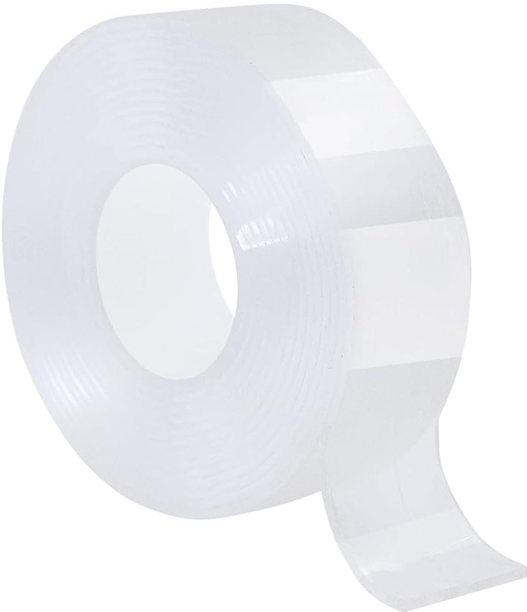 SnelShoppen - 3m Dubbelzijdige Tape Extra Sterk Transparant, Nano Tape voor Vloer, Foto, Muur, Thuis, Auto, Waterdicht, 3cm Breed, Afneembaar, Buiten