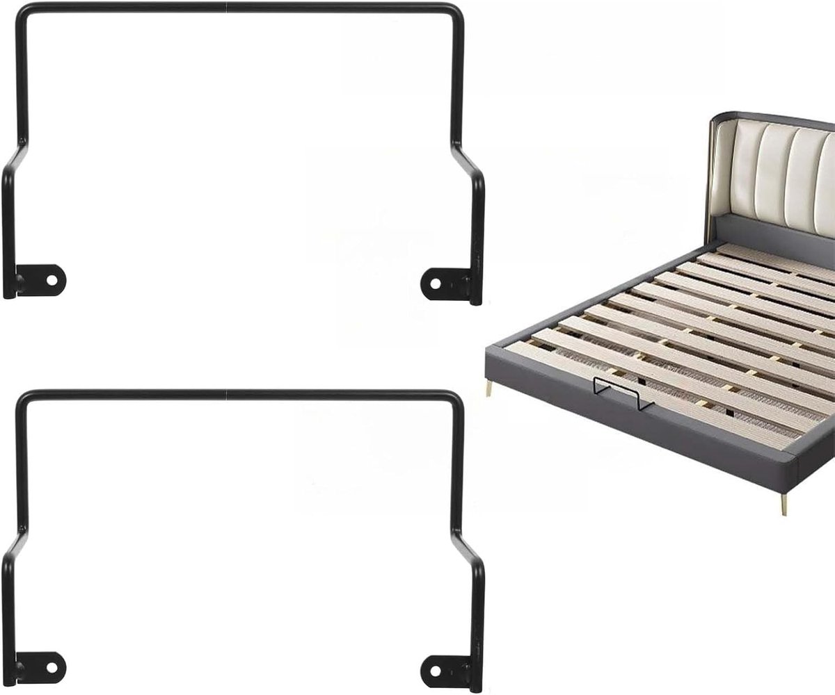 Metal Mattress Stopper for Side Mattress, End Mattress, Mattress Attachment to Slatted Frame, Non-Slip Universal - ShopVlot