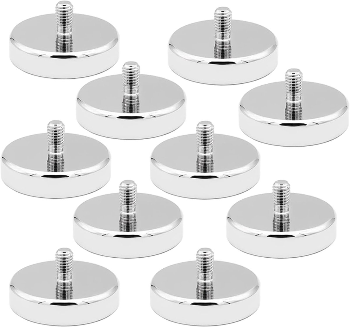 Neodymium magneten 25 mm - met M5 draad - 20 kg heffingskracht - ideaal voor bevestiging - ShopVlot