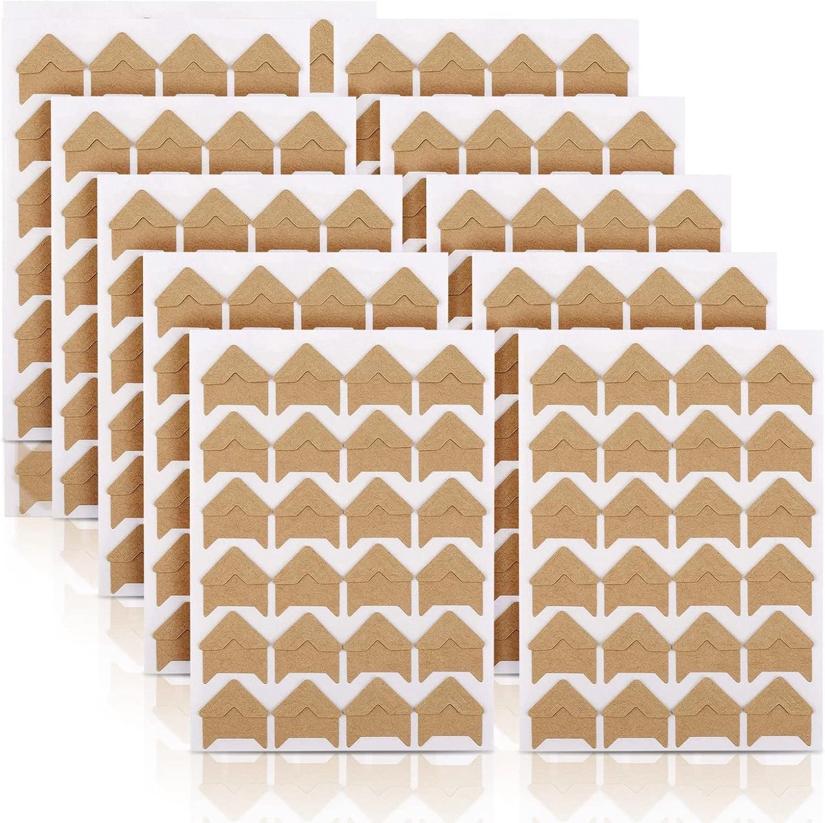 SnelShoppen - Photo Corners, 10 Vel Foto Plakstickers, Zelfklevende Foto Hoekstickers voor DIY Scrapbooking Fotoalbum, 240 Stuks