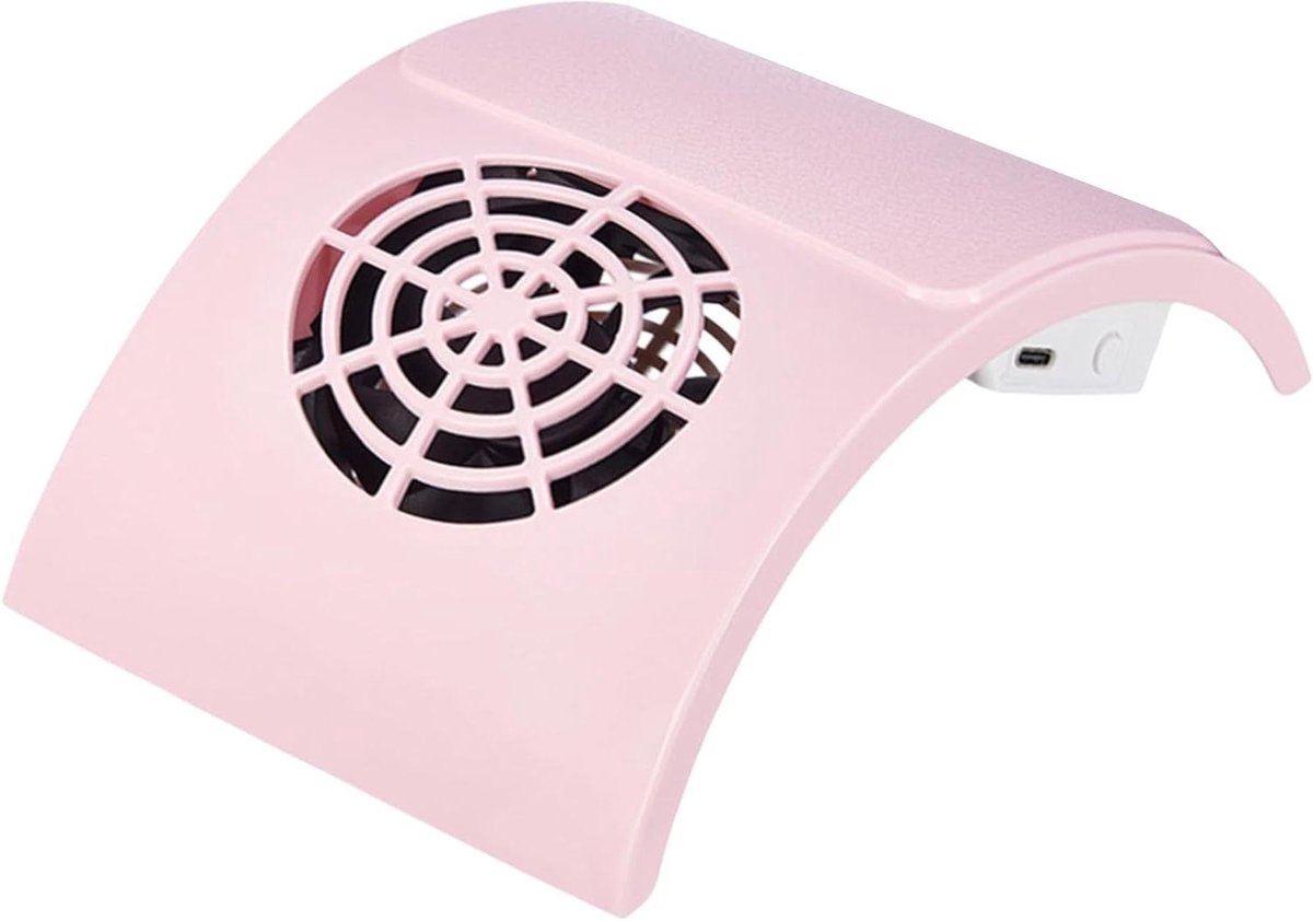 Nagel Stofzuiger - Manicure Afzuiger - Nagelstof Verwijderen - Stille Werking - 23 cm - Wit