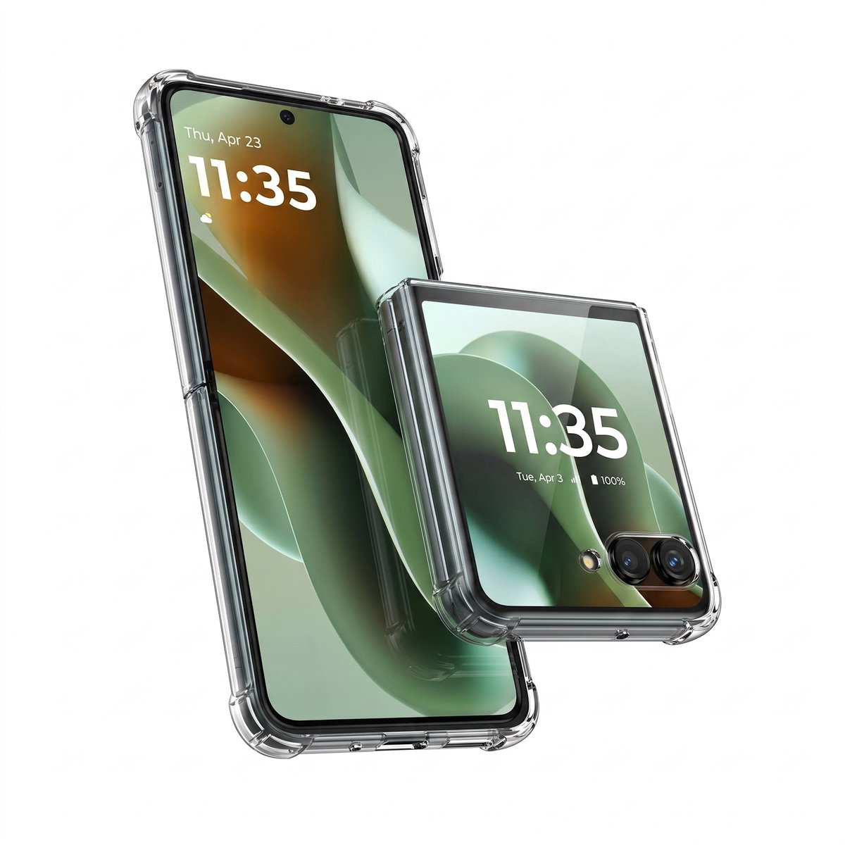 Hoesje geschikt voor Motorola Razr 70 Ultra / 60 Ultra – CrystalClear Back Cover – Schokbestendig – Transparant