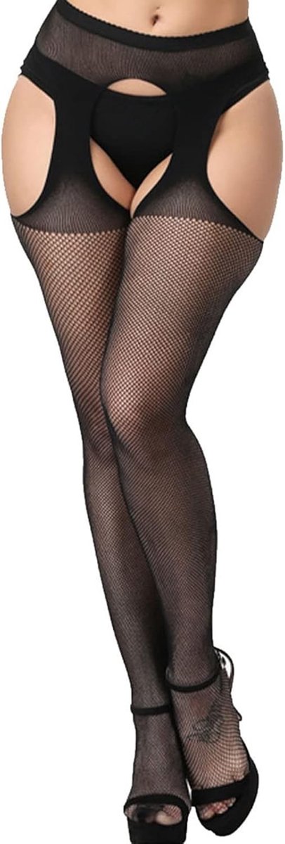 Lace Thigh High Transparante Kousen voor Vrouwen, Zijden Kousen en Panty’s, Zwart, One Size, Perfect voor Feestjes en Speciale Gelegenheden