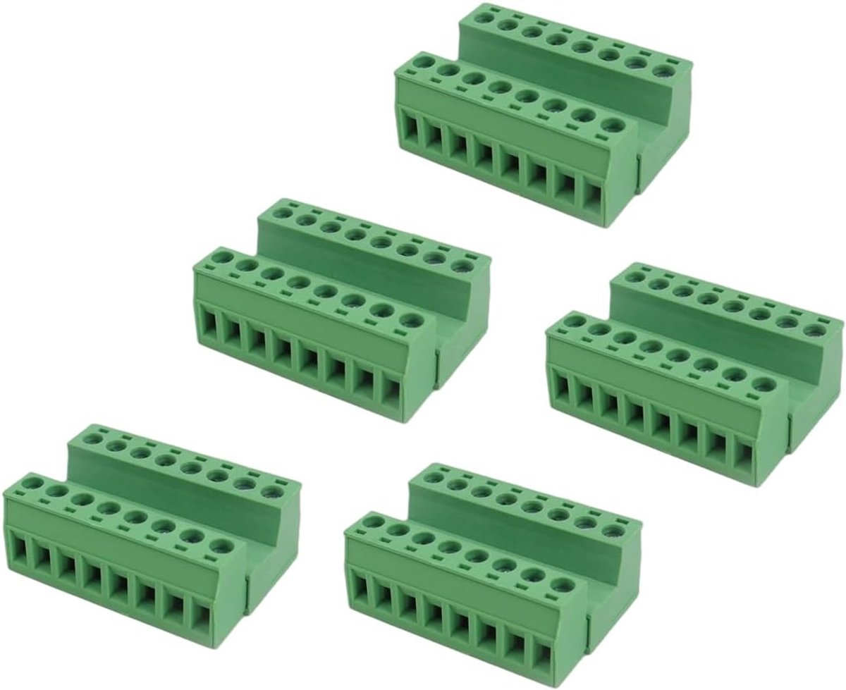 5 sets 5,08 mm schroefklemmen 8-pins mannelijke en vrouwelijke Phoenix-terminals, connector