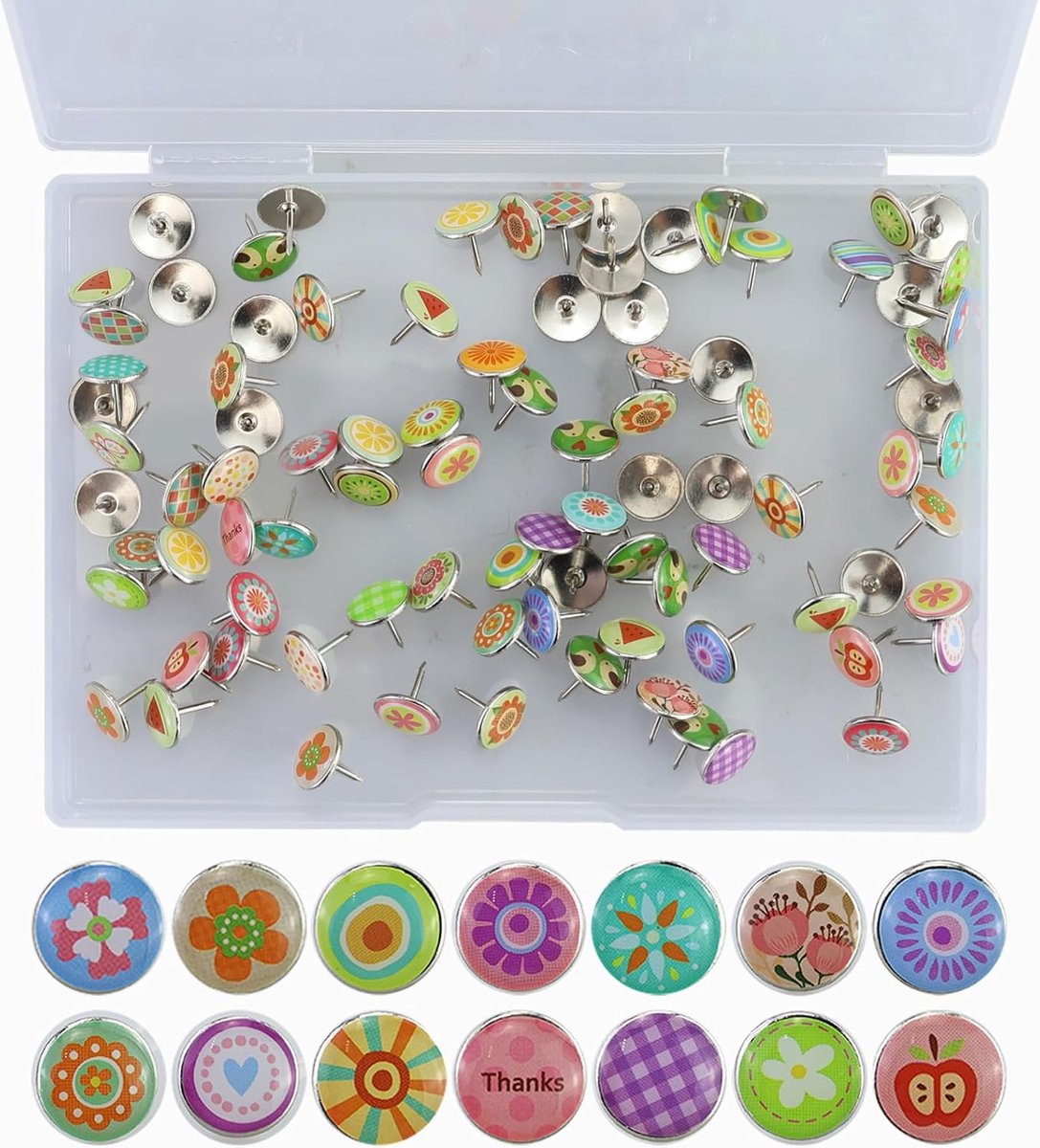 90 stuks retro prikbordnaalden, pushpins, punaises, punaises, punaises, punaises, voor bulletin board, kurk, borden, foto's, wand, thuiskantoordecoraties