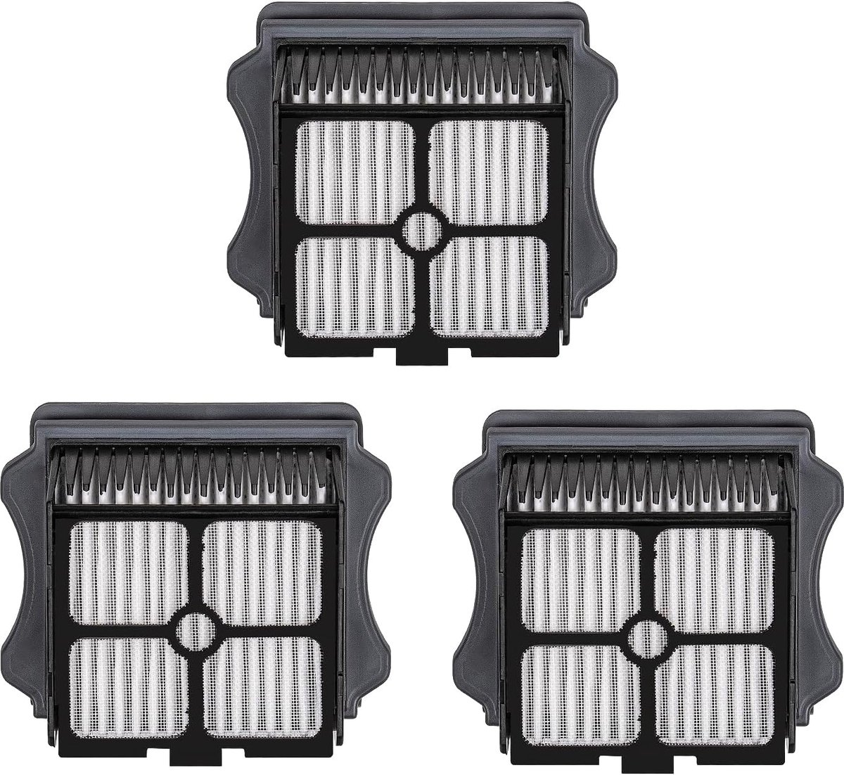 (3 Stuks) HEPA-filter Vervangingsset voor Tineco iFloor 3, Floor One S3, S5 en S5 Pro - Compatibel met Draadloze Hardhouten Vloerreiniger, Lichtgewicht Nat-/Droogzuiger