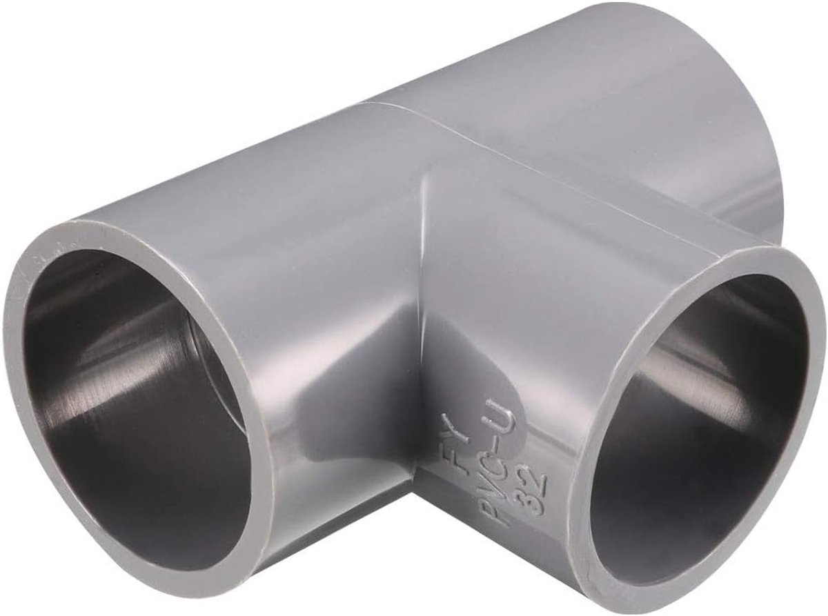 Map 20 mm 90 graden buisverbinder PVC grijs adapter hoekverbinding 5 stuks 32mm 90 Degree, 2 Pack