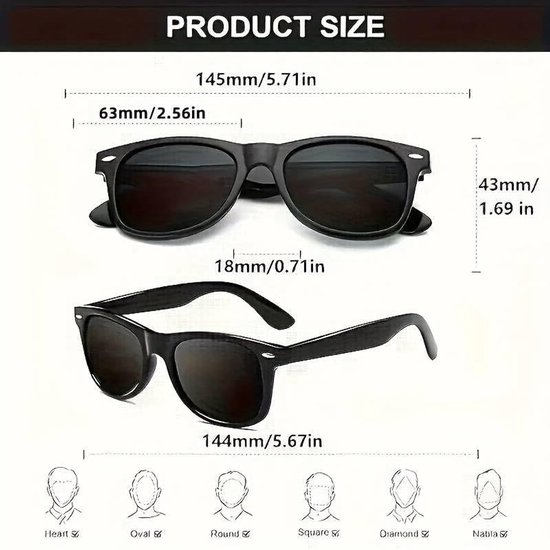 Retro Vintage kleur Unisex Punk Geek Classic Style Null Löschen Lens Zonnebril - - Taille unique — afbeelding 2