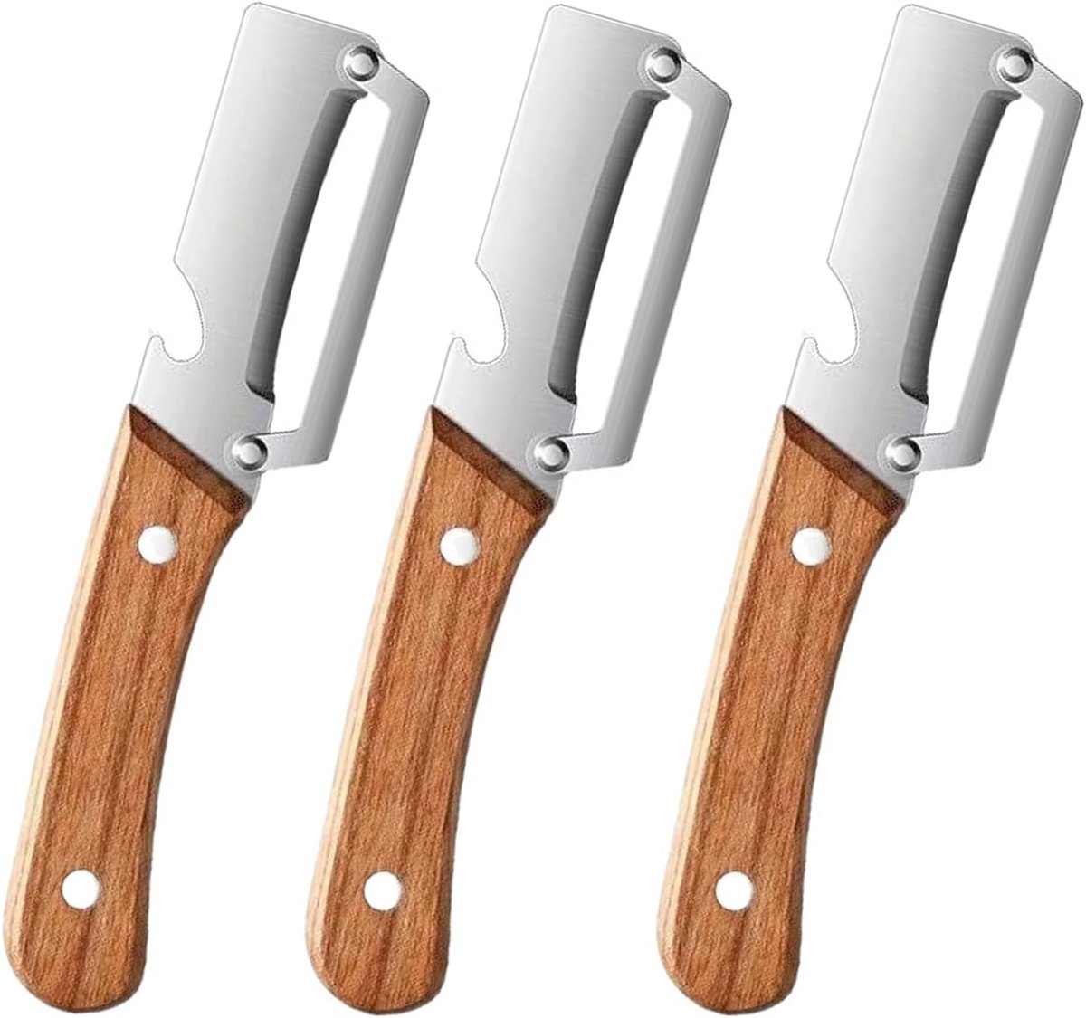 3 stuks multifunctionele keukenschiller, 2-in-1 multifunctionele groenteschiller, schilgereedschap met flesopener, groenteschiller, aspergeschiller, komkommerschiller, aardappelschiller