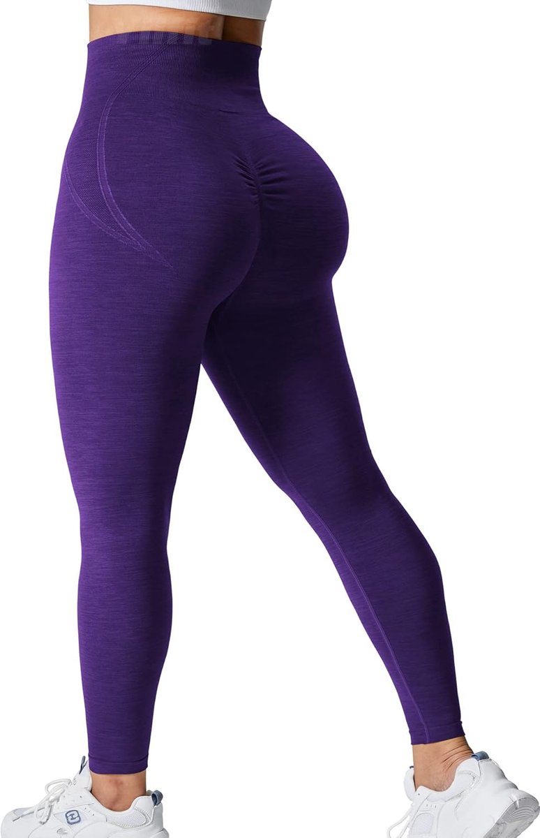 Sportlegging voor dames, hoge taille, boom, booty, push-up, gym, fitness, workout, naadloze yogabroek