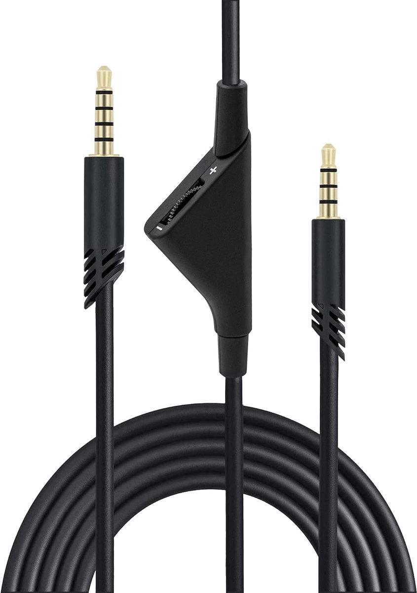 Vervangende audiokabel Aux-kabel met volumeregeling voor Astro A10/A30/A40 Gaming Headset PS5/PS4/Xbox One/Xbox-serie S/X/PC/Smartphone via een 3,5 mm jack - 2 m