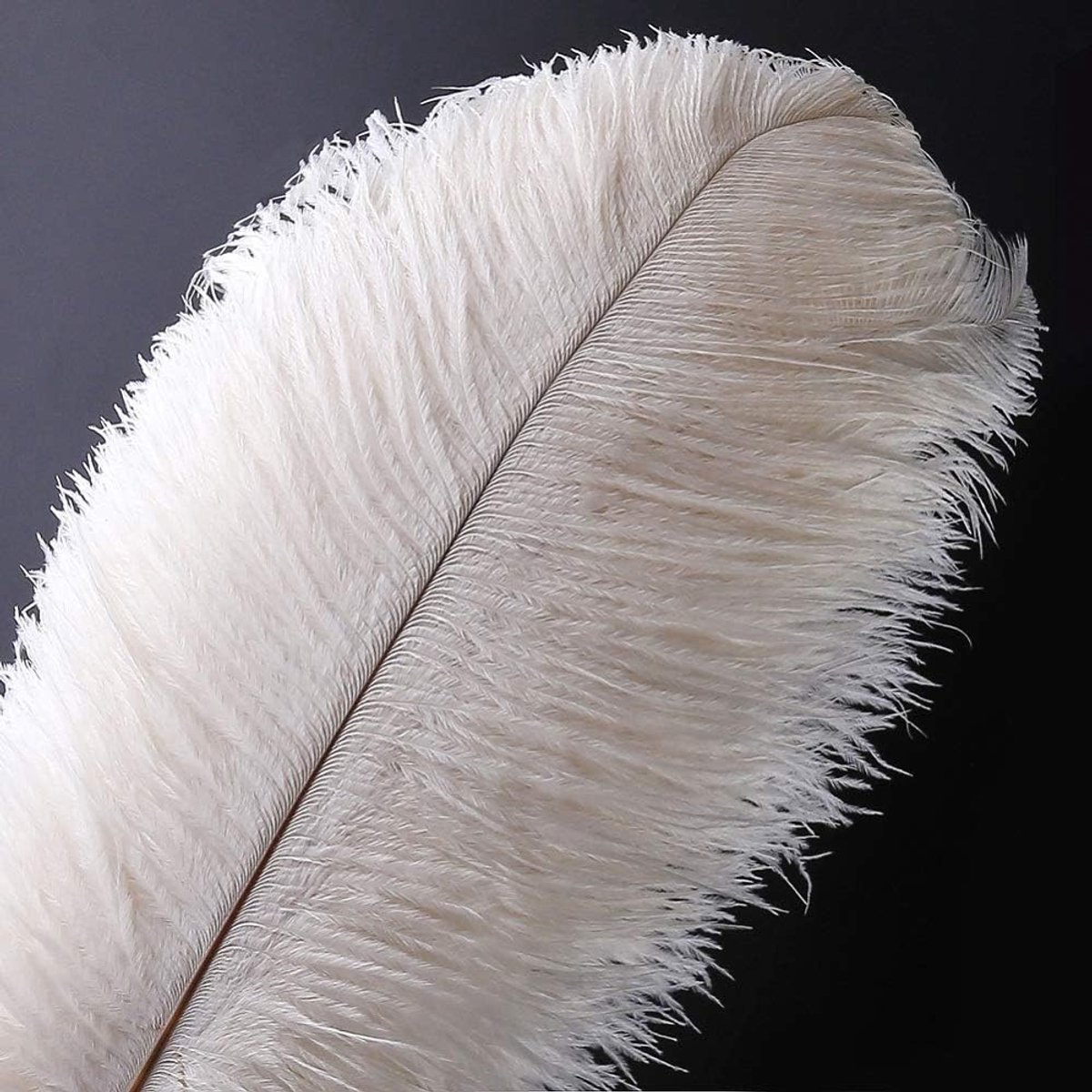 20 stuks natuurlijke struisvogelveren, handwerk, 25-30 cm, voor bruiloft, middenstukken, decoratie, 25-30 cm, wit