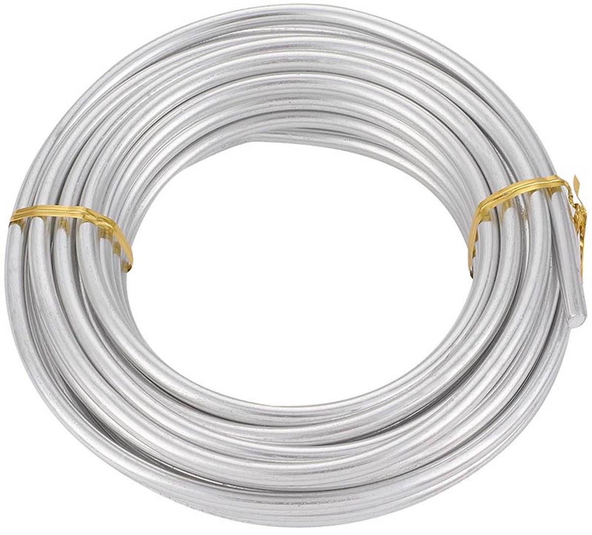 3 Gauge (6mm) zilveren aluminium knutseldraad 9,14 meter buigbaar flexibel metalen kralendraad voor het maken van sieraden, inpakken, bloemenbeeldhouwen