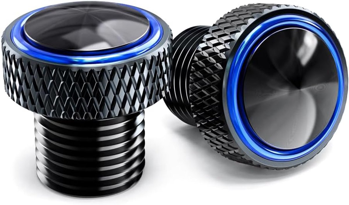x 1.25 Motorfiets Spiegellochkappen voor MT07 MT09 MT10 XSR 700 900 voor Z900 Z650 Z800 voor Trident660 voor CB 500X 500F CBR 650R cb750 voor voge 300 dsx 525 900 sr4max gsxs gsxr bandit (Blauw)