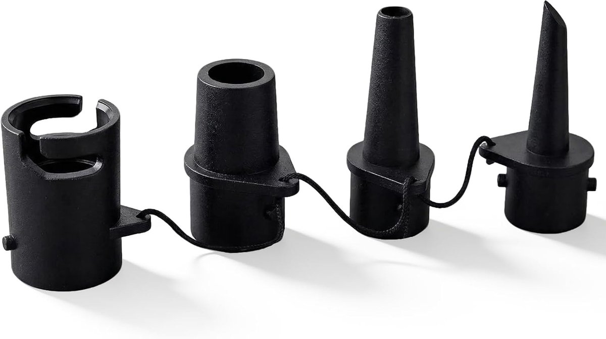 Inflatable adapter 4-pack - multifunctionele nozzles - geschikt voor diverse opblaasbare boten - SnelShoppen