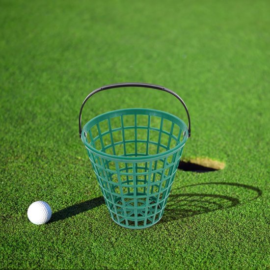 SnelShoppen - Golf bal mand met handvat, 75 stuks golfballen container, stapelbare emmers, roestbestendig, ideaal voor verenigingen en individuen, gro — afbeelding 5