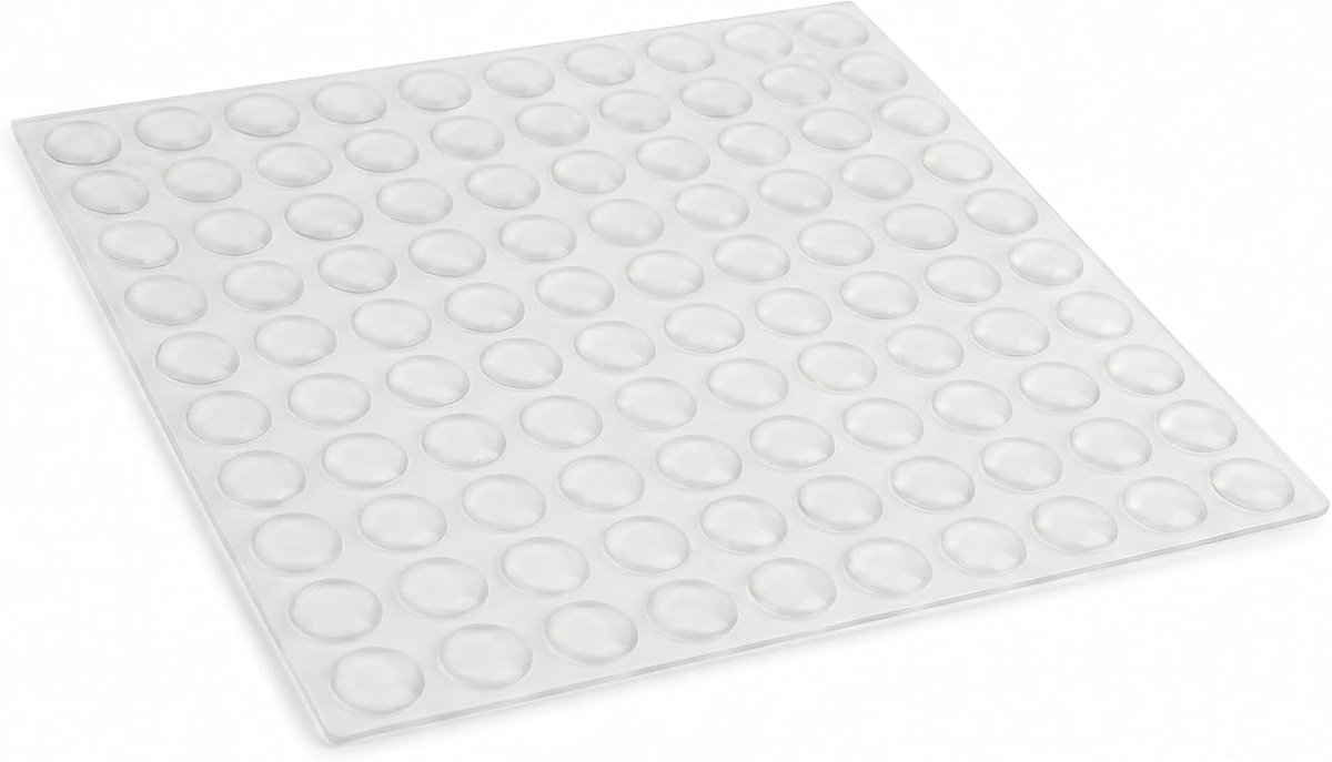 SnelShoppen - 100pcs Zelfklevende Siliconen Voetjes, Half Cirkel Bumpers voor Deuren en Meubels, Geluidsdempende Pads 8x2.5mm