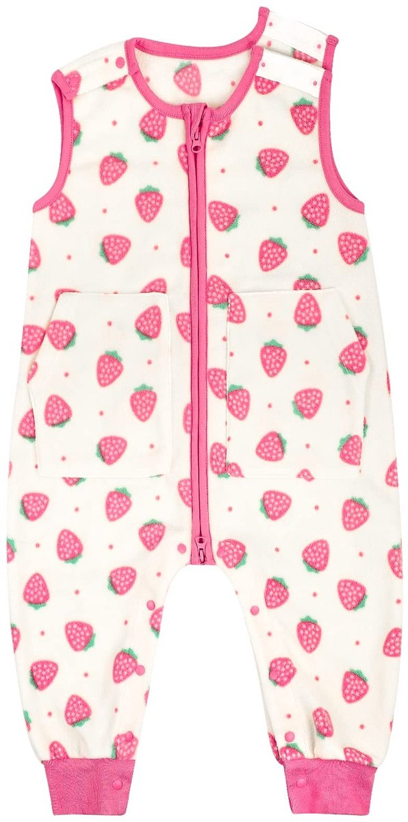 Omgoods - Baby Slaapzak met Voeten 1 TOG - Microfleece met Apenprint (S)