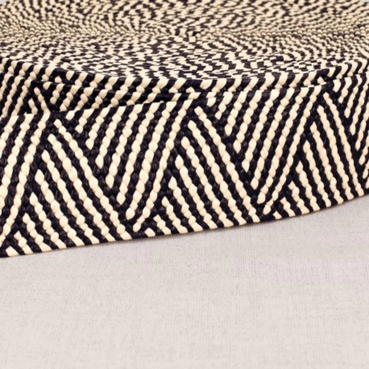 Stephanoise Elastisch ceintuurband 50mm beige/zwart