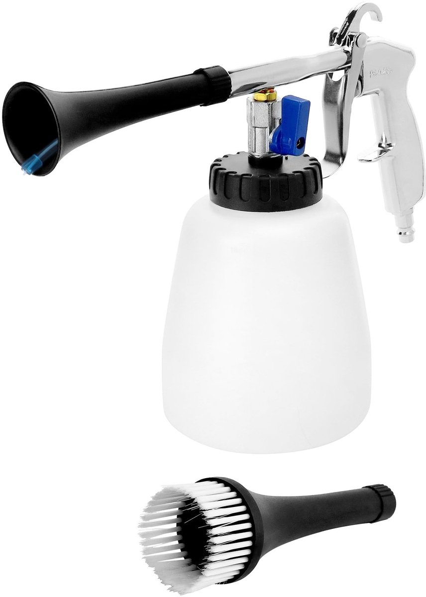 Omgoods - Compressed Air Cleaning Gun met Foam Bottle en Borstel voor Auto