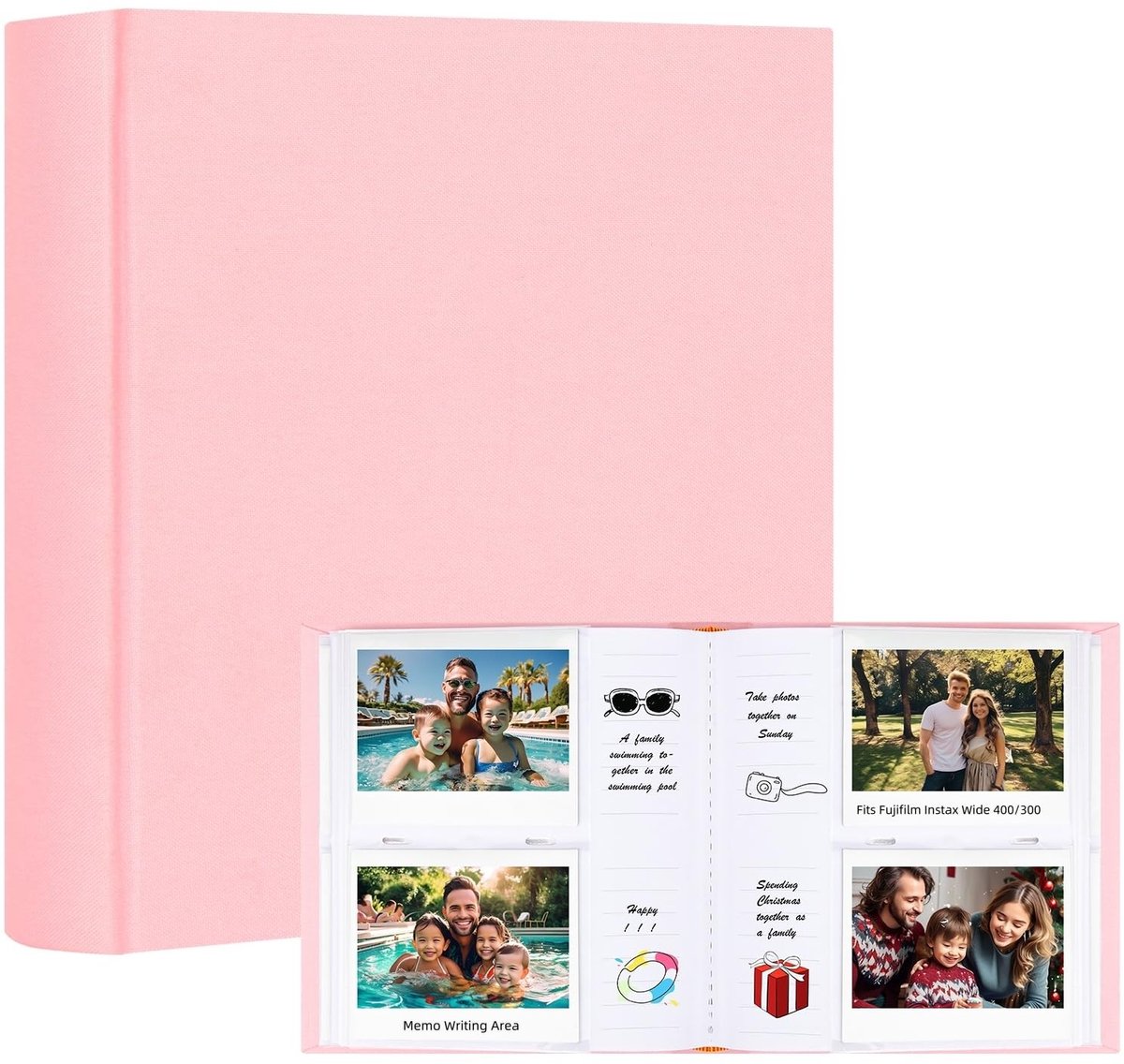 Omgoods - Fotoalbum voor Instax Wide 300/400 - 120 Foto Pockets