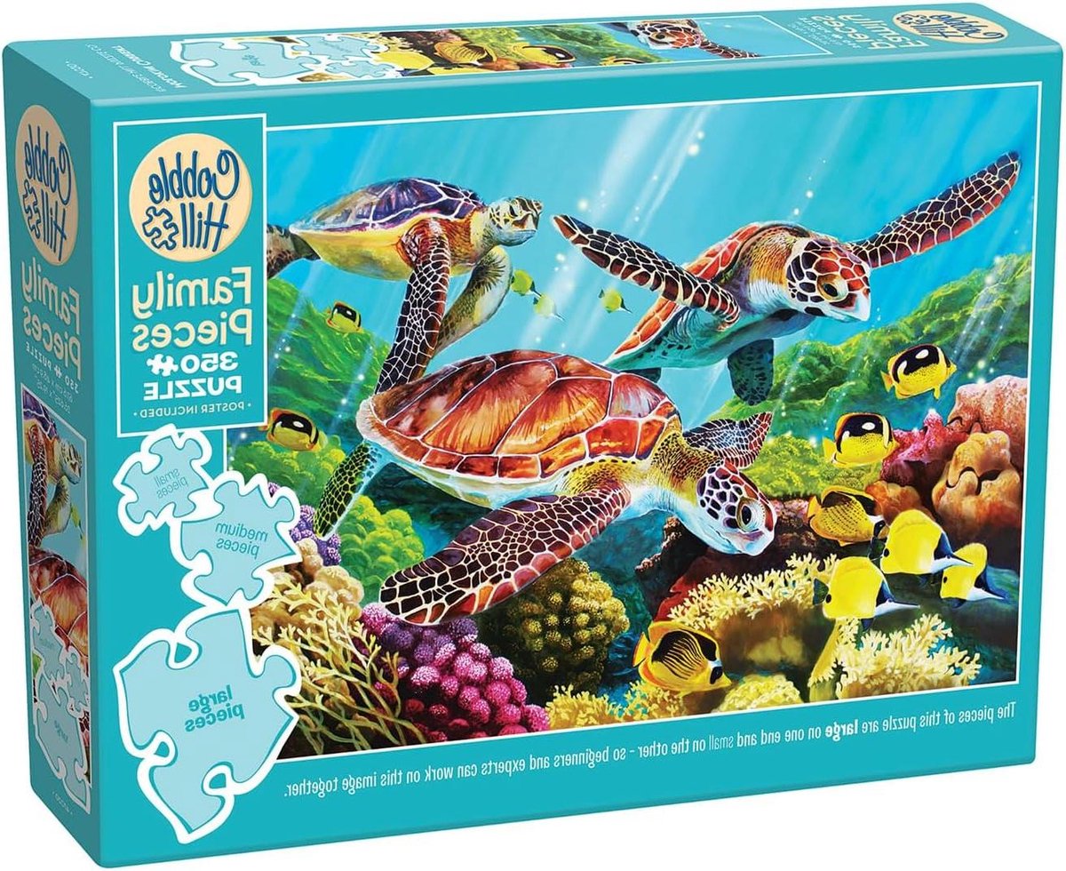 Familiepuzzel Molokini Strömung - Legpuzzel Onderwater - Samen Puzzelen - Willekeurige Puzzelstuk Vormen - 350 stukjes - Meerdere Kleuren