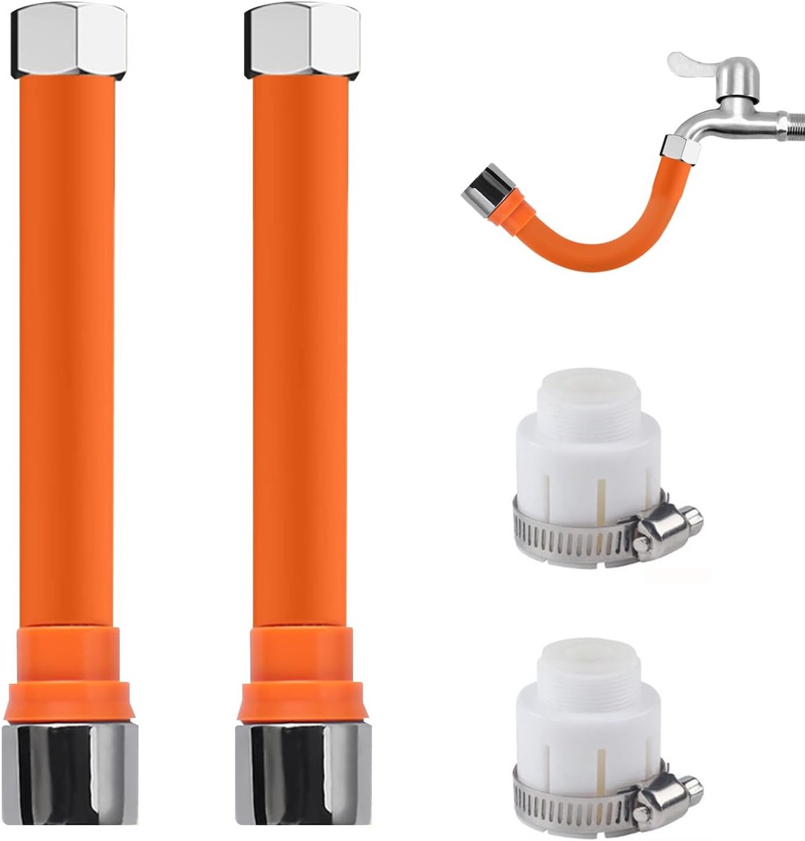 SnelShoppen - 2 Stuks Keuken Kraan Verlenging 360 Graden Draaibare Verlenging voor Wasbak Universele Verlenging Keuken Kraan voor Keuken Badkamer