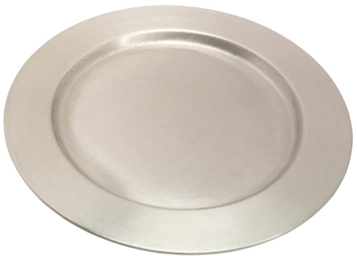 Omgoods - Kandelaar Plaat Ø 21 cm - Messing Vernikkeld Kaarsenhouder