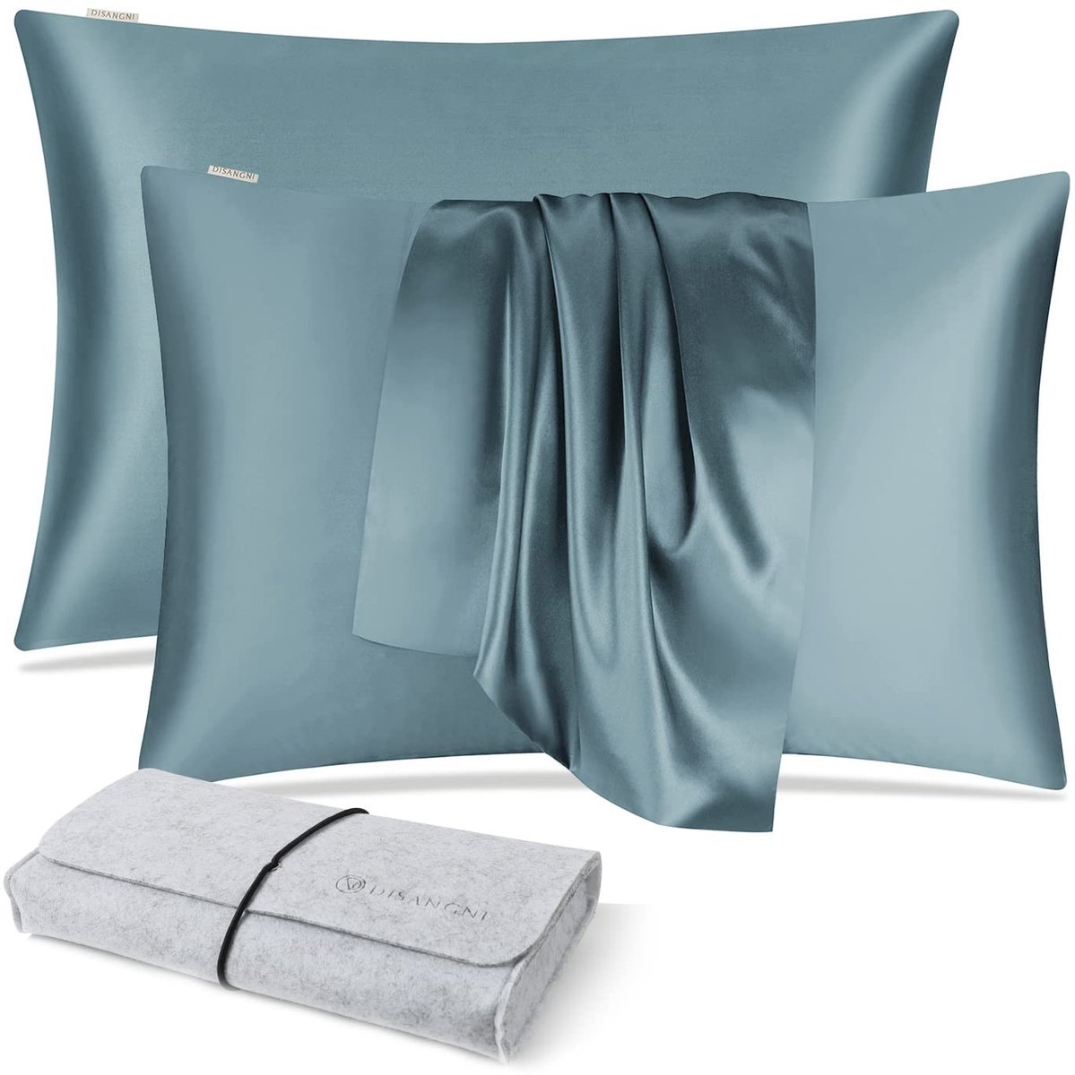 Omgoods - 100% Natuurlijke Mulberry Zijde Kussenhoes met Verborgen Rits - 22 Momme 20 x 30 inch