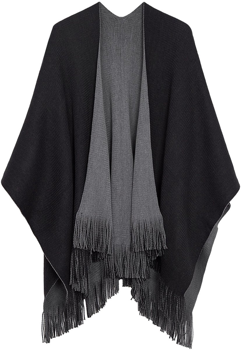 Omgoods - Vintage Poncho Cape Sjaal voor Dames