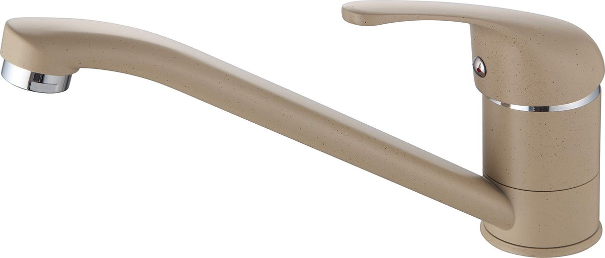 Omgoods - Beige Keukenkraan met Ronde Bekers en Hoses