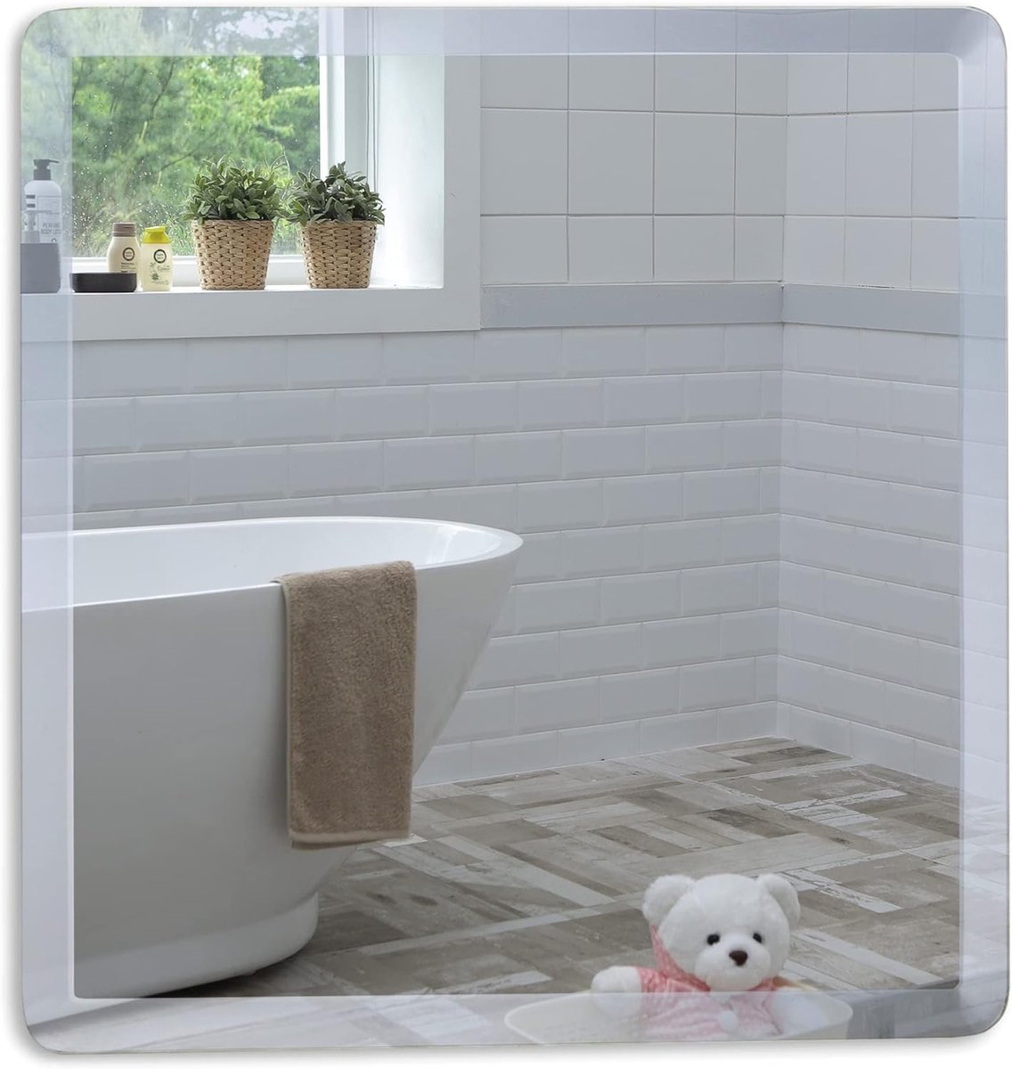 Omgoods - Wandspiegel Vierkant met Bevels 40x40 cm