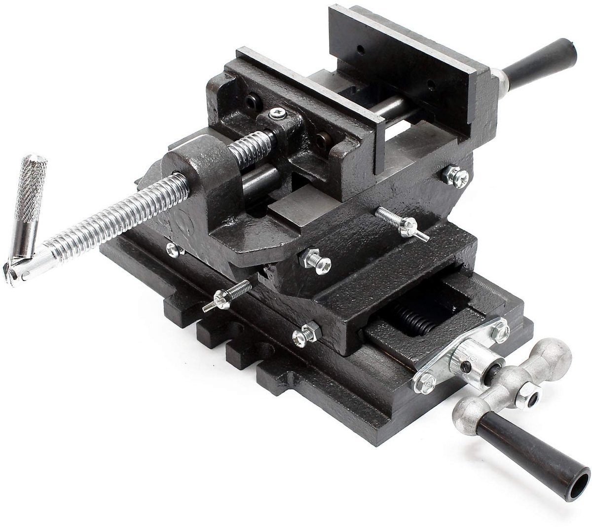 Omgoods - 2-assige Machinevise voor Werkbank met 75mm Klemvermogen