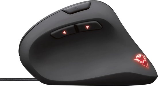Rexx Verticale Bedrade Gaming Muis, 10K DPI Optische Sensor, Zwart — afbeelding 2