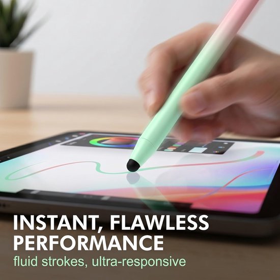 Set van 2 stylussen voor touchscreen-tablet, hoge precisie stylus met metalen behuizing, universele capacitieve pennen voor iPad, Samsung Galaxy, iPhone, Switch, touchscreen (14,3 cm) — afbeelding 5