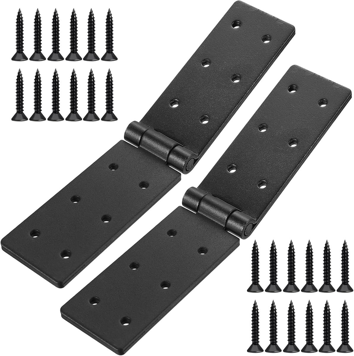 SnelShoppen - Vouwscharnieren 2 Pack Zwart Krat Tape Vouwscharnieren Stevige Deurscharnieren voor Houten Deuren Houten Dozen Meubel Scharnieren Tuinde