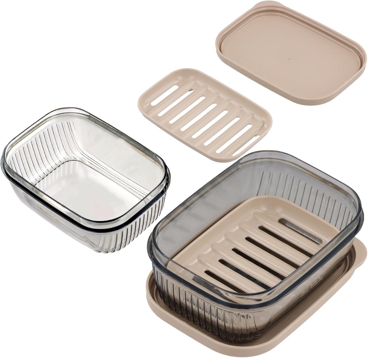 Reiszeepdoos Waterproof - 2 Stuks - Met Deksel - Compact en Hygiënisch voor Douche en Reizen - SnelShoppen
