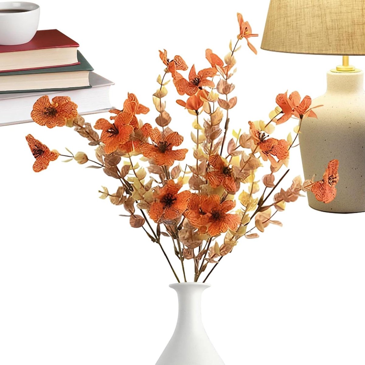 Droogbloem Kunstbloemen - Gedroogde Decoratie - Ruimtes Verfraaien - Weerbestendig Design - 31x16 cm - Stijl C