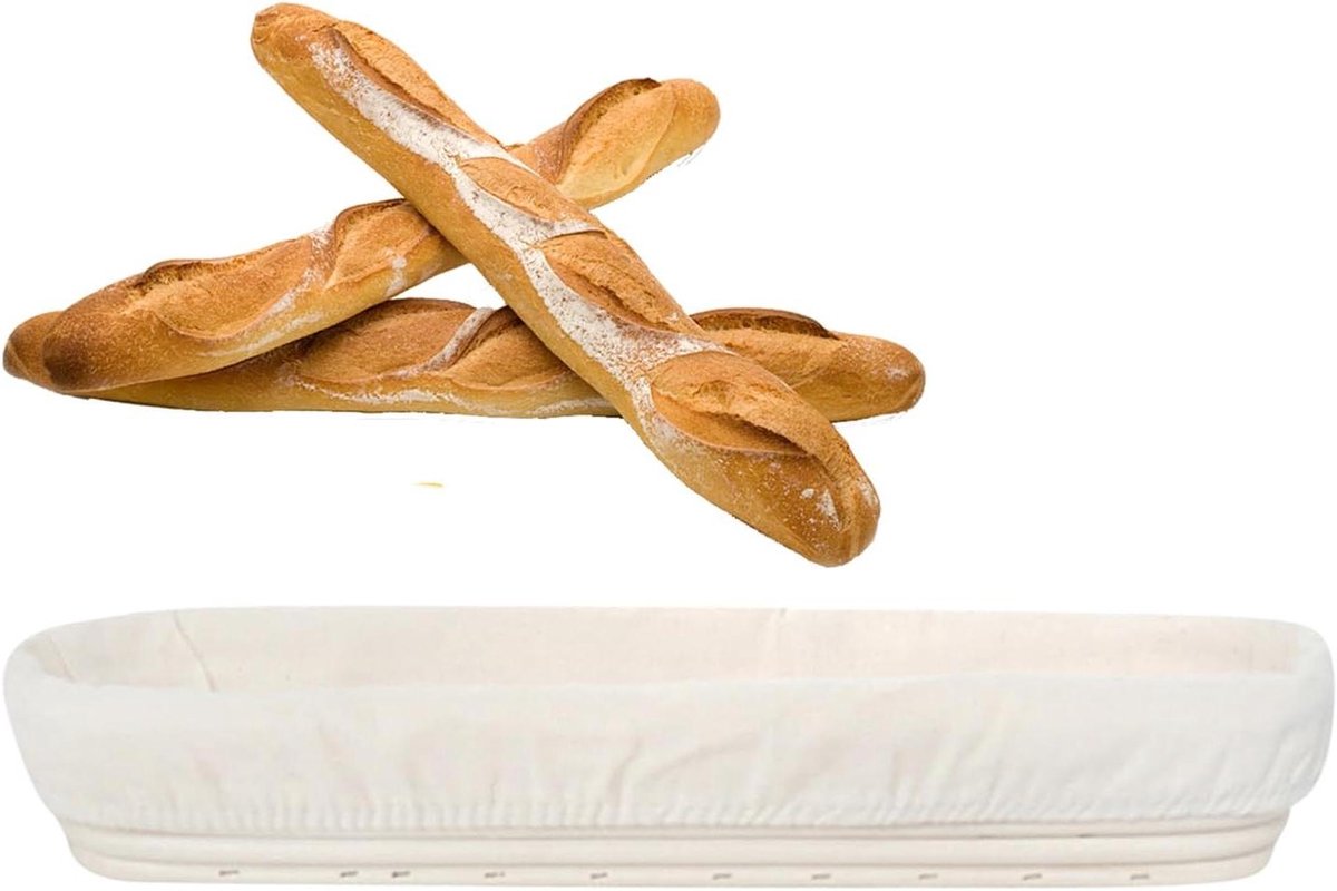 Rijsmand Brood - Broodbakmand Rijs - Brood Bakken - Natuurlijk Rotan - 34x10x5.5cm - Niet gespecificeerd