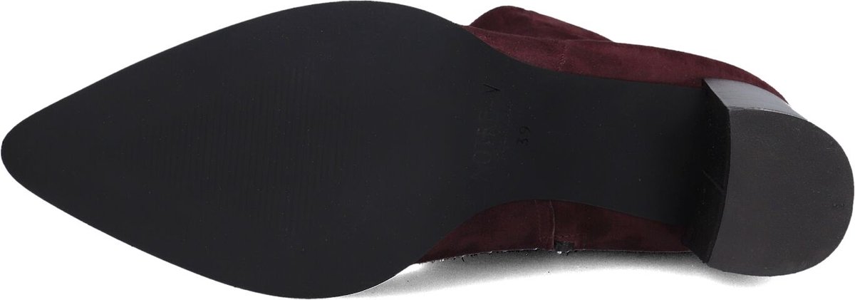 Notre-V 35239 Enkellaarsjes - Enkelboots met rits - Dames - Paars - Maat 43