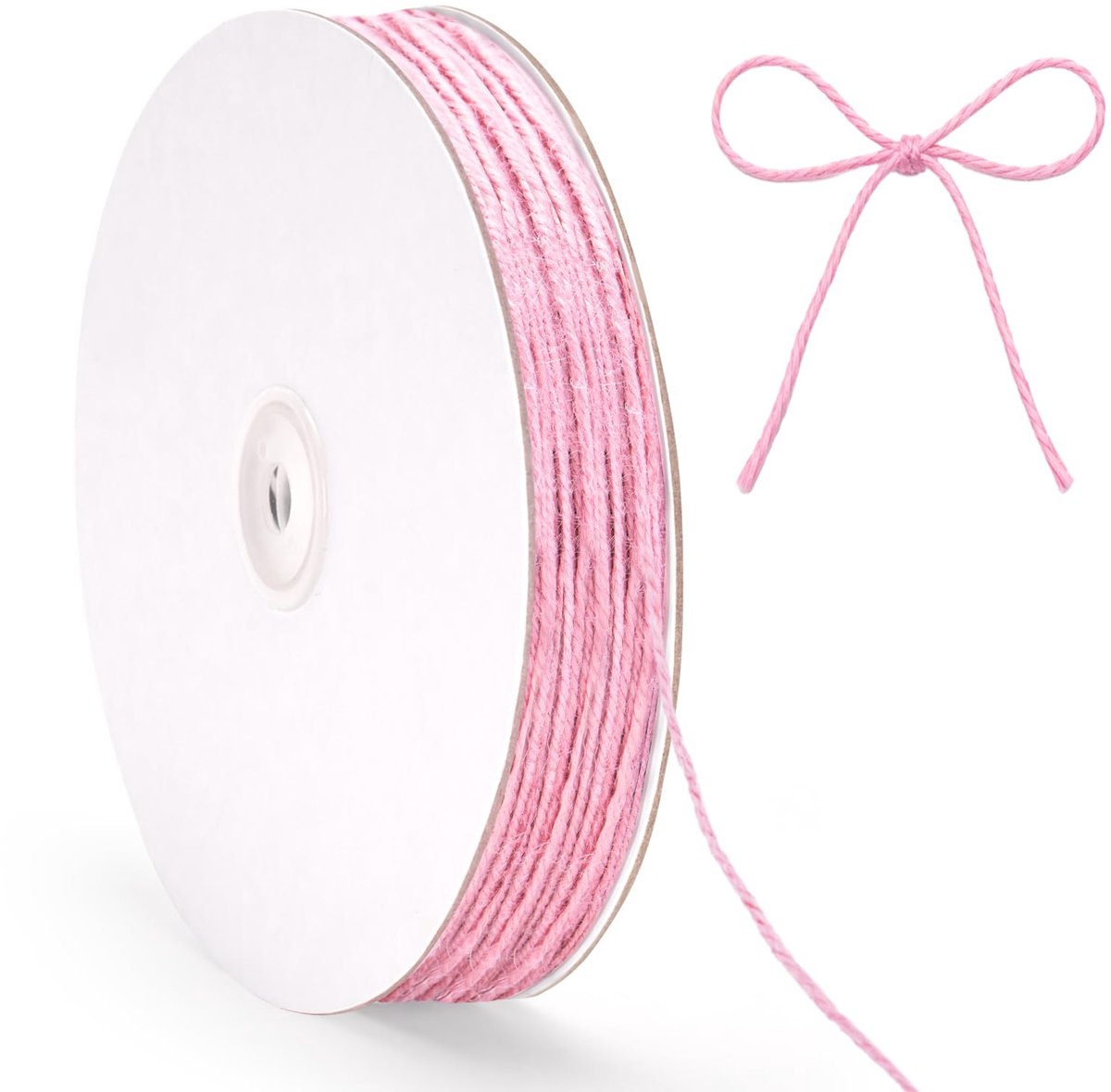 Jutestreng 2mm x 100m in Rosa voor DIY en Tuinwerk