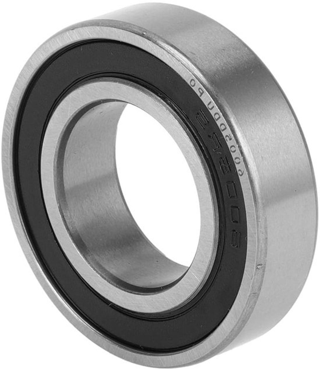 Diepe Groef Kogellagers 25x47x12mm - Gesmeerde Lagers - Rubber Afdichting - Zwart Zilveren Kleur - Scooter Skateboard Wiel
