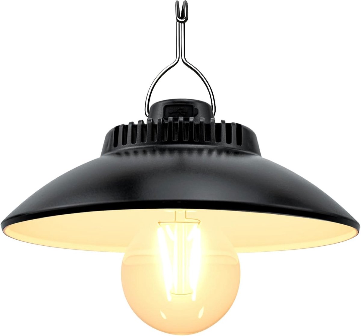 Retro Campinglamp - Warm Wit - Oplaadbaar - Waterdicht - Voor Buiten en Noodgevallen