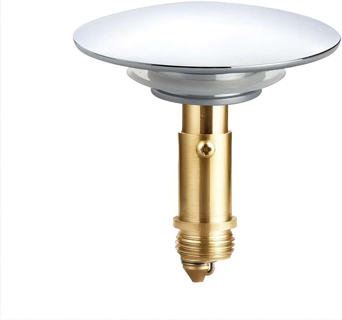 1 Stuk Pop-Up Plug Stopper voor Wastafel, 66mm Messing Stopper, Vervangend Onderdeel voor Badkamer en Keuken