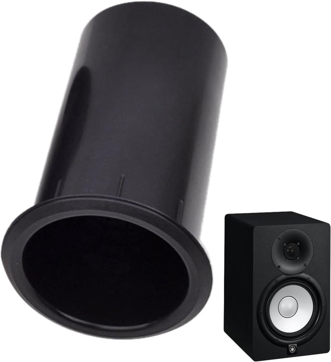Luidspreker Poort Buizen - Bass Reflex Vent - Geluidsverbetering Audio - Faseverschillen Elimineren - 5 tot 8 Inch - Zwart