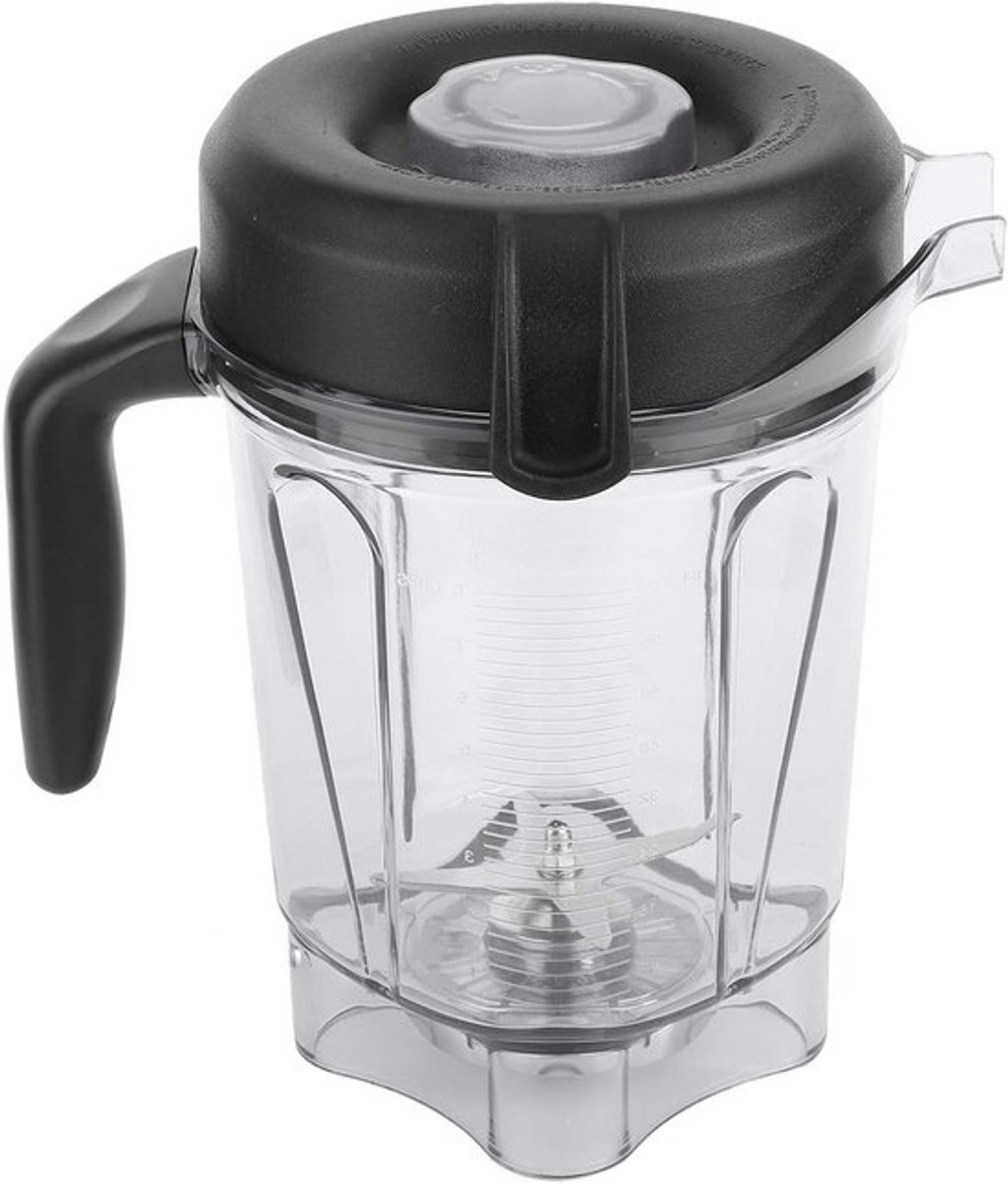 Vervangende Blenderkan voor Voedsel - Transparante Container van 64oz voor Huishoudelijk Gebruik, Ideaal voor Smoothies en Soepen