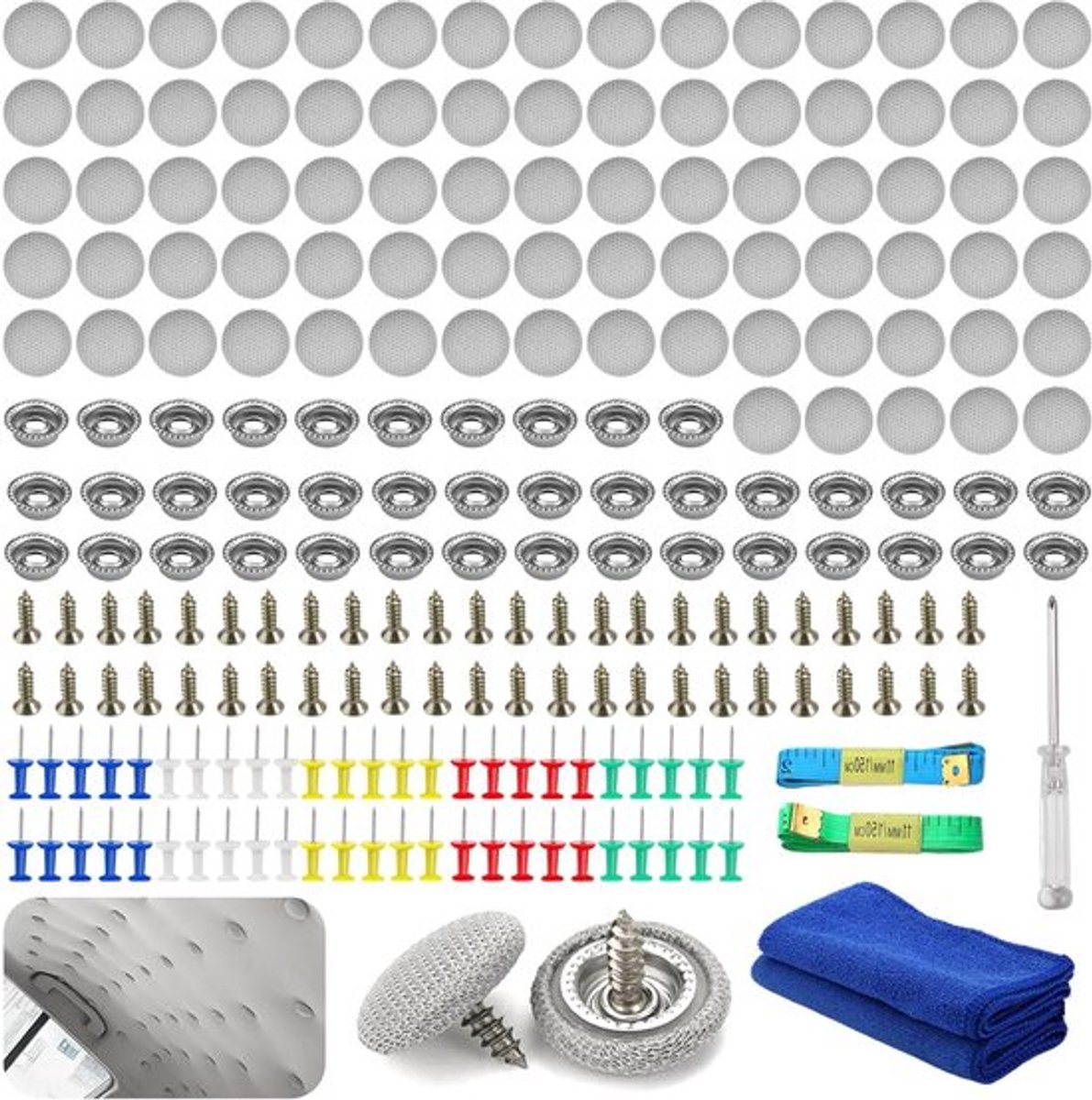 Auto Dakhemel Reparatieset - Inclusief Klinknagels en Schroevendraaier - Universeel - 80 Stuks