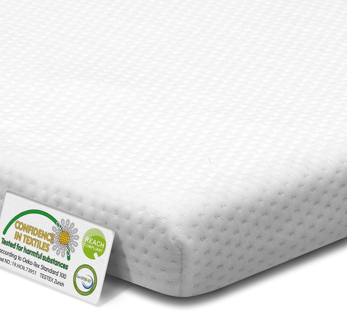 SnelShoppen - Topper 140 x 200 cm, gelmatrastopper H2 H3, 6 cm hoog, koudschuim, comfortabele gelschuim matrastopper met afneembare overtrek, Oeko-Tex