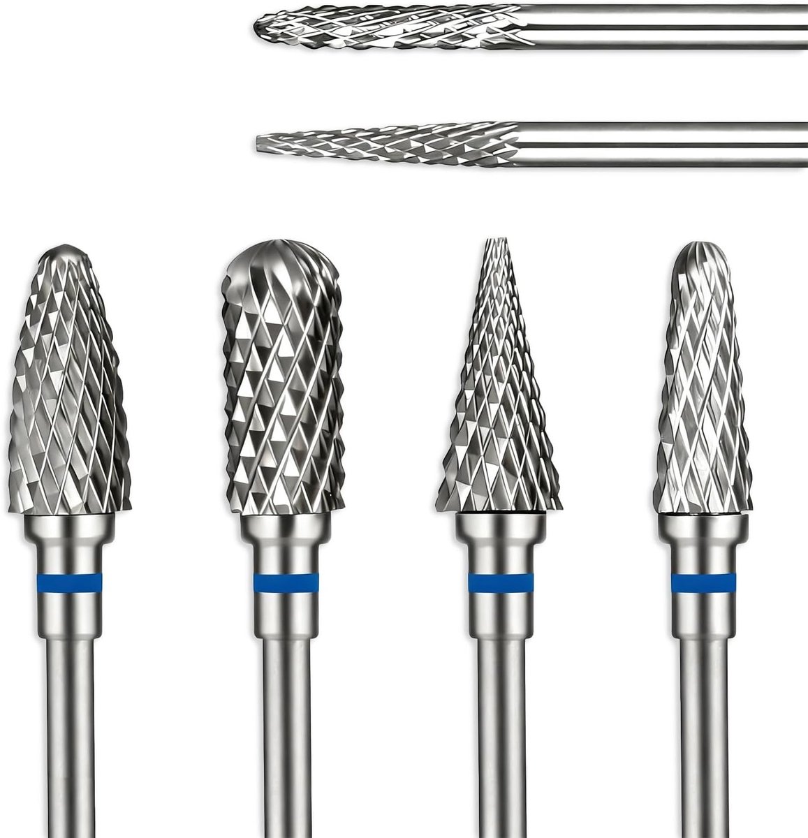 6-delige Keramische Nagelboor Set voor Professionele en Thuis Manicure, Pedicure en Nagelverzorging Tips